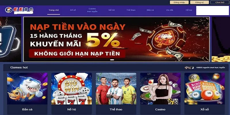 Giao diện trang chủ khoa học, dễ tiếp cận